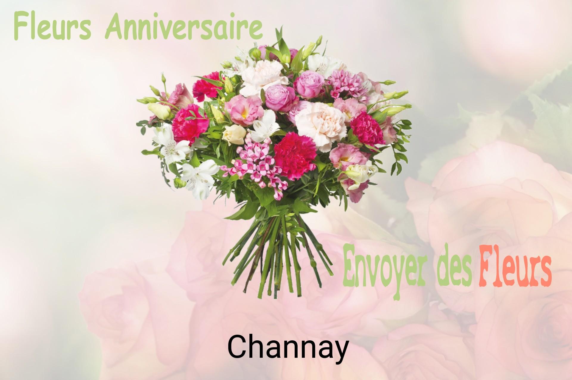 Bouquet de fleurs d’anniversaire livré à Channay