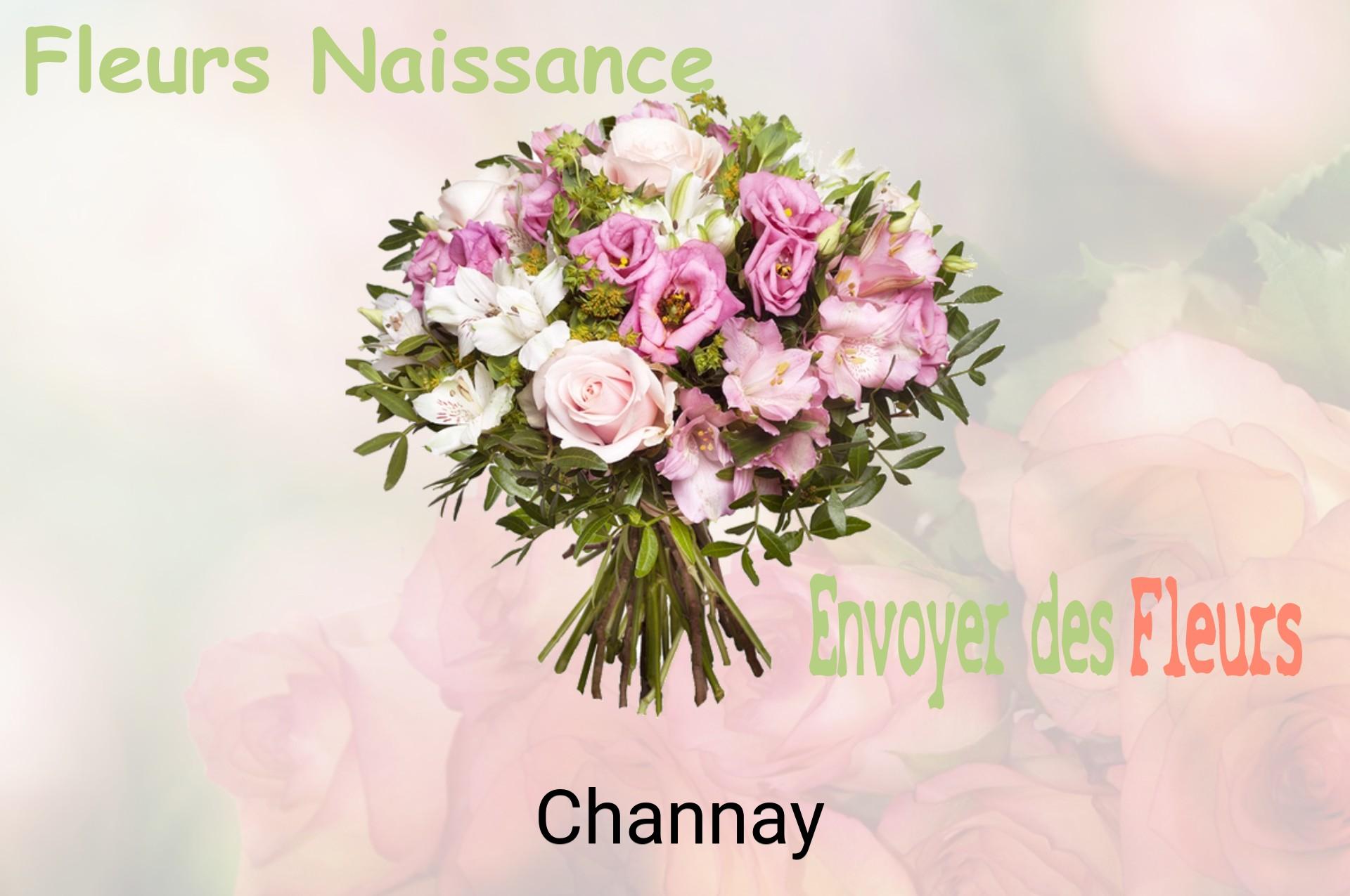 Bouquet de fleurs de naissance livré à Channay